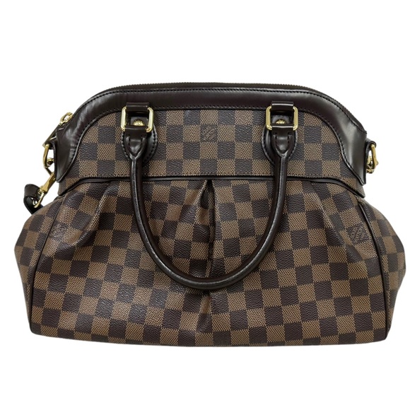 Louis Vuitton Trevi Handbag Damier PM Brown 2 Way Satchel Crossbody - Picture 8 of 15